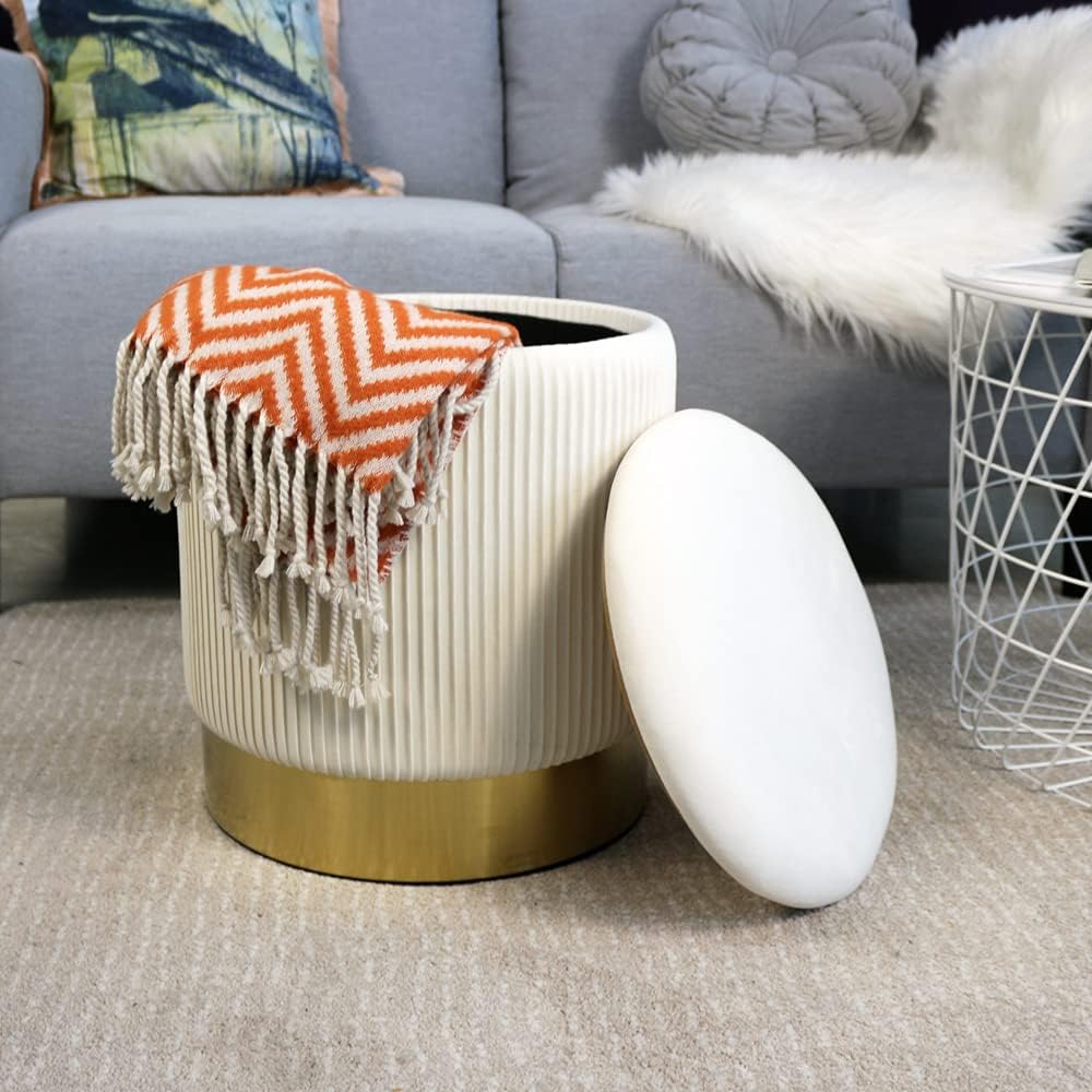 🧸 Cozy Storage Ottoman 🗄️ | Soft Seat Cube 🛋️ | Hidden Storage Box ✨ | Home Decor Must-Have 🌿