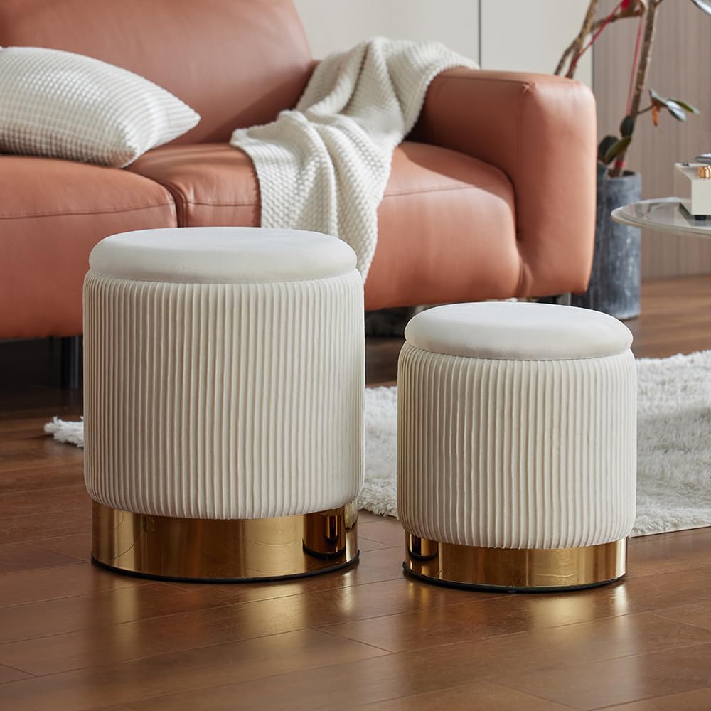 🧸 Cozy Storage Ottoman 🗄️ | Soft Seat Cube 🛋️ | Hidden Storage Box ✨ | Home Decor Must-Have 🌿