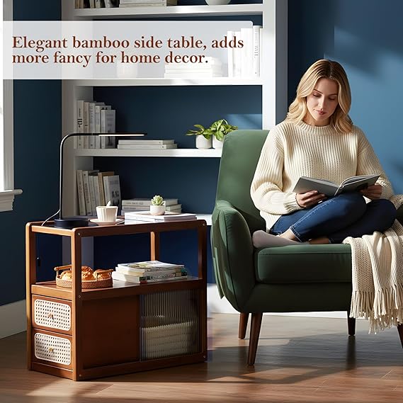 Modern Bedside Nightstand 🛏️✨📦