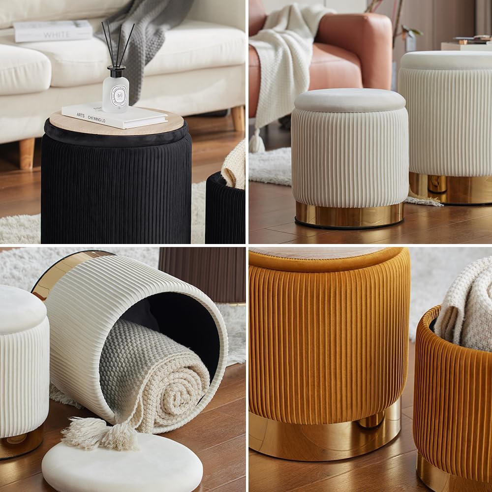 🧸 Cozy Storage Ottoman 🗄️ | Soft Seat Cube 🛋️ | Hidden Storage Box ✨ | Home Decor Must-Have 🌿