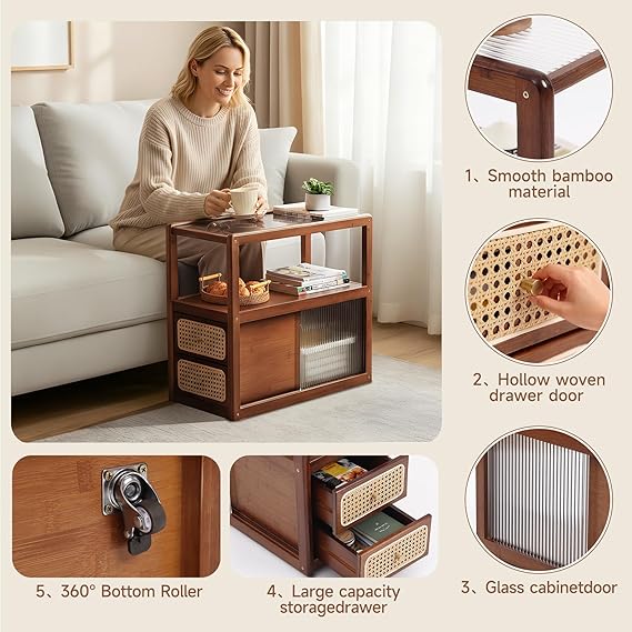 Modern Bedside Nightstand 🛏️✨📦